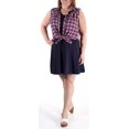 thumbnail image 1 of Emerald Sundae Chemise à Carreaux pour Femmes Robe Ligne A, Marine/vin, Moyen, 1 of 4