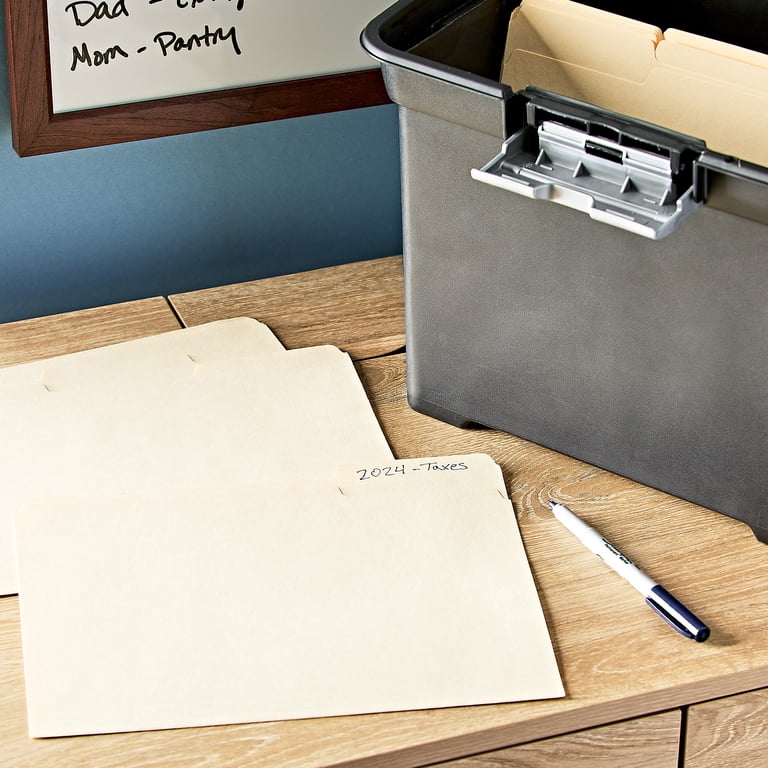 Pen+Gear Letter File Folders, Manila, 1/3-Cut (75-Pack) photo 2