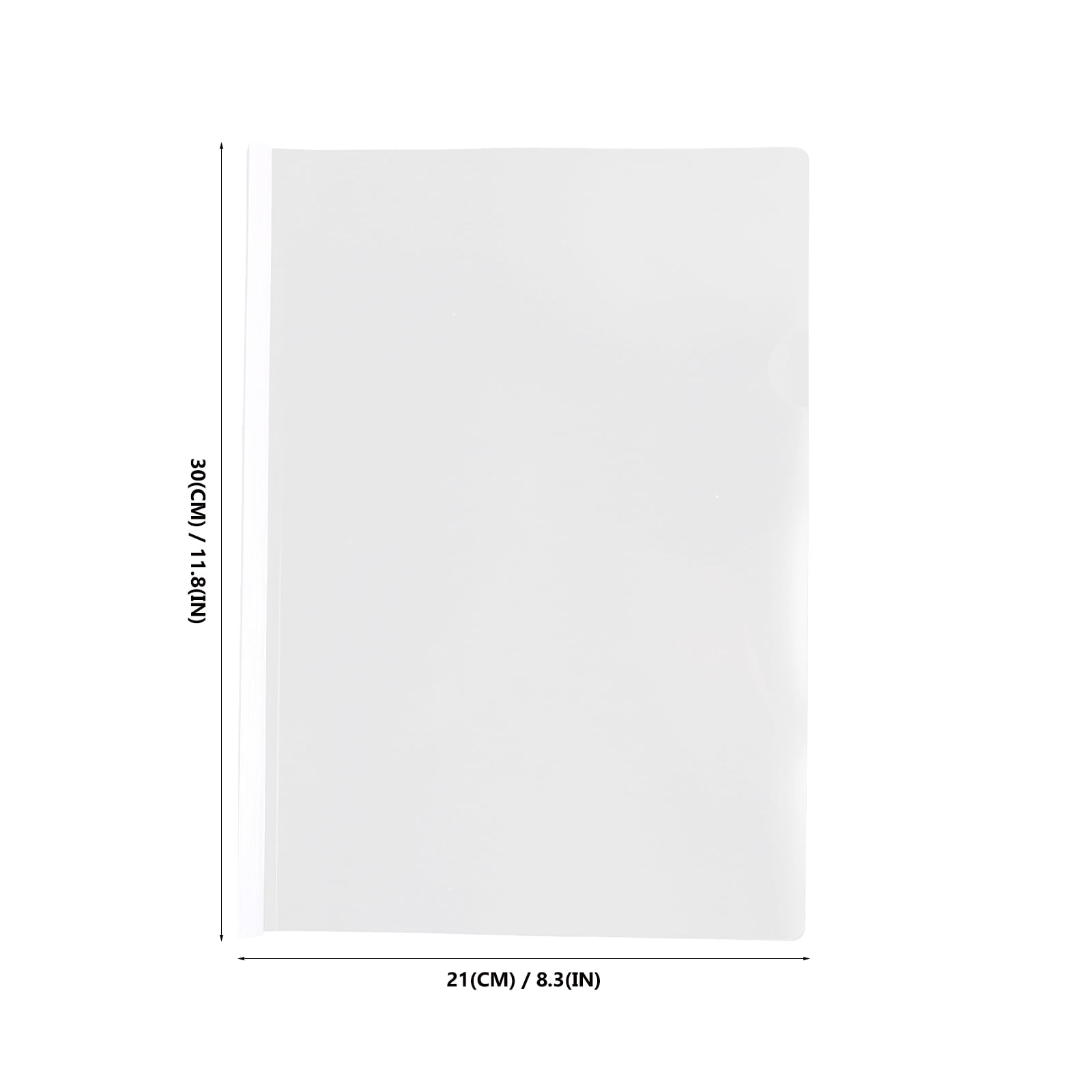 LABSERRON 50pcs Transparent File Draw Rod Folders Document Organizers With Case For School Office And Personal Use