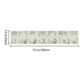 thumbnail image 4 of Remain Unique Linen Table Runner with Green Leaf Pattern 13x72 inch for Spring Summer Home Kitchen Table Decor, 4 of 5