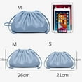 thumbnail image 2 of CAILDANL Dressy Pleated Vegan Leather Clutch Purse Super Soft Cloud Dumpling Clutch Bag for Women PU Evening Purse Handbag, 2 of 8