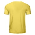 thumbnail image 5 of Mens T Shirts Golf Plus Size Game Day Baseball Fan Short Sleeve Solid Color Mens Summer Clothing,Yellow,5XL, 5 of 5