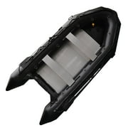 BRIS 12.5Ft Inflatable Boat Inflatable Fishing Rescue Dive Boat Dinghy Raft Pontoon Boat