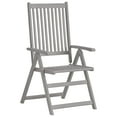 thumbnail image 3 of vidaXL Outdoor Recliner Chairs Patio Chair with Cushions Solid Wood Acacia, 3 of 10