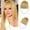 Gold-2, variant on Human Hair Clip In Bangs with Sideburns, Natural Looking Fringe Hair Extensions, Real Hair Clip On Bangs for Women Daily Wear Styling(Black,One Size)