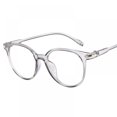 thumbnail image 1 of Women's Stylish Oval Candy Color Non-prescription Eyeglasses Clear Lens Eyewear, 1 of 6