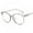 Gray, variant on Vintage Retro Classic Women Half Frame Horn Rimmed Clear Lens Glasses UV400 protection Brand Designer Luxury Female Male Eyewear