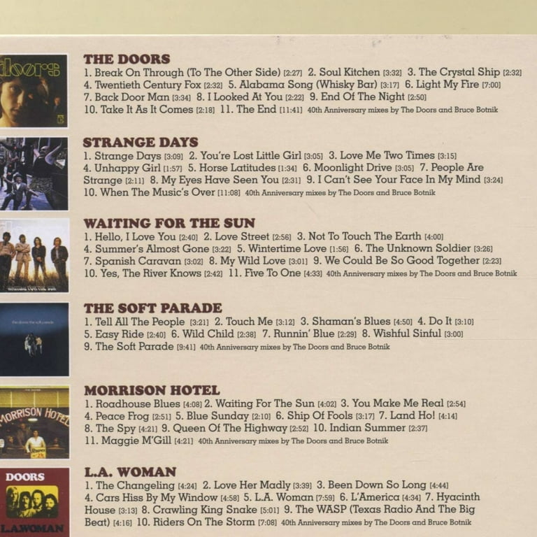 The Doors A Collection (CD) Drama 40th Anniversary Box Set