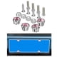 thumbnail image 5 of Kit de 16 tornillos antirrobo para placa de matrícula de coche, compatible con marcos de matrícula. Rosa, 5 of 7