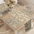 thumbnail image 2 of Ambesonne Floral Table Runner & Placemats, Daisies Romantic Ornate, Placemat 4 pcs + Runner 12"x90", Tan Pink Cream, 2 of 2