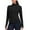 Black, variant on PINSPARK Womens Running Workout Jackes Full Zip Slim Fit Athletic Tops with Pockets Comfy Breathable Yoga Sports Track Jackets