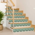 thumbnail image 4 of Mi Alma Mexican Green White Tile Stickers - Removable Vinyl 4x4, 24 pcs, 4 of 9