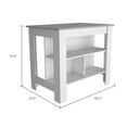 thumbnail image 4 of Delos Kitchen Island, Four Legs, Three Shelves, 4 of 5