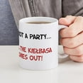 thumbnail image 6 of CafePress - It's Not A Party Until Kielbasa Comes Out Mug - 11 oz Ceramic Mug - Novelty Coffee Tea Cup, 6 of 6