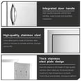 thumbnail image 4 of WAASOSCON BBQ Access Door 14W x 20H inch, Vertical Single BBQ Door Stainless Steel, Outdoor Kitchen Doors for BBQ Island, Grill Station, Outdoor Cabinet, 4 of 6
