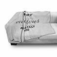 thumbnail image 3 of Wording Soft Flannel Fleece Throw Blanket, Lettering Pattern Ridiculous is Better than Boring Monochrome Design Modern, Cozy Plush for Indoor and Outdoor Use, 50" x 60", Black White, by Ambesonne, 3 of 6