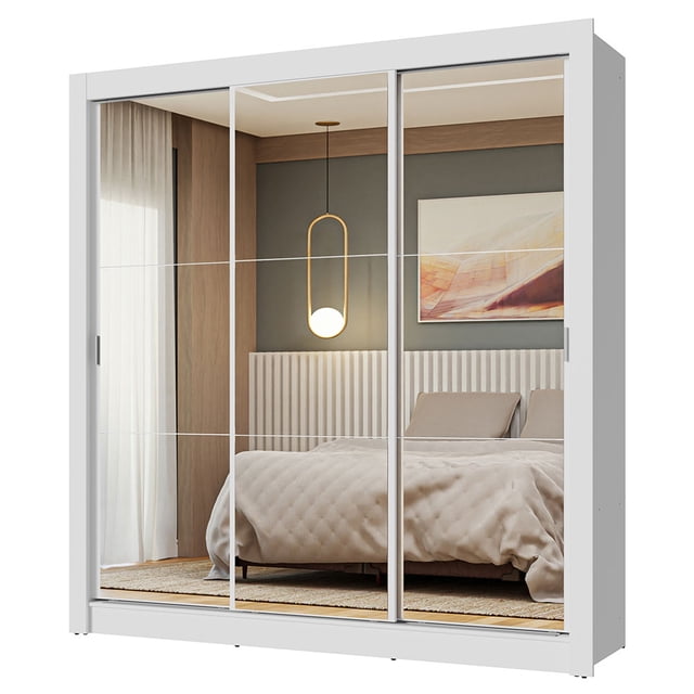 Ropero Closet Madesa 3 Puertas 3 Espejos BB