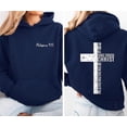 thumbnail image 2 of Philippians 4:13 Christian Hoodie – I Can Do All Things Through Christ Crewneck Hoodie For Unisex, 2 of 6