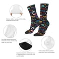 thumbnail image 3 of Vsdgher Basketball Crew Socks for Men & Women, Breathable Casual Athletic Ankle Socks, 3 of 6