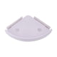thumbnail image 1 of Estante de almacenamiento triangular para baño, esquinero multiusos, para colgar en el baño (blanco), 1 of 6