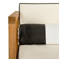 thumbnail image 4 of Safavieh Nunzio 4-Piece Eucalyptus Wood Outdoor Set in Teak Brown/Beige, 4 of 6
