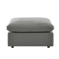 thumbnail image 2 of Commix Overstuffed Outdoor Patio Ottoman Charcoal, 2 of 4