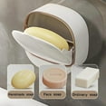 thumbnail image 5 of Soap Holder Dish Shower, Bar Soap Holder with Drainage, Self Draining Soap Holder, Wall Mounted Soap Box Tray Container for Bathroom, Bathtub Kitchen Sink, 1 Pcs, 4.72x1.96x4.52", 5 of 9
