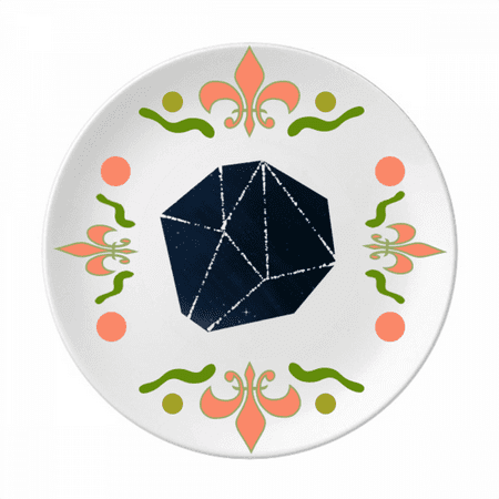 

Star Blue Crystal Universe Sky Fantasy Flower Ceramics Plate Tableware Dinner Dish