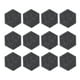 thumbnail image 1 of Paneles acústicos hexagonales de 12 Uds., paneles absorbentes de sonido de alta densidad, paneles de pared con borde biselado a prueba de sonido, 14x12x7cm, gris oscuro, 1 of 14