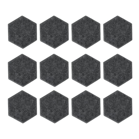Paneles acústicos absorbentes de sonido de alta densidad daixiaolindai hexagonales 12 Uds 14x12x7cm gris oscuro