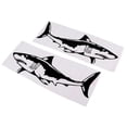 thumbnail image 1 of Paquete de 2 Calcomanías autoadhesivas de tiburón Sunnimix Negro, 1 of 8