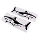 thumbnail image 1 of Paquete de 2 Calcomanías autoadhesivas de tiburón Sunnimix Negro, 1 of 8