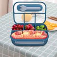 1300ML Bento Lunch Box ,4 Compartments BPA Free Bento Box Sealed Leak