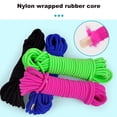 thumbnail image 5 of 2 Pieces Jump Ropes Elastic Ropes ， Kids Fitness Game For Outdoor Exercise - rose red + blue, 5 of 5