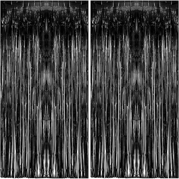 5 Pack Foil Curtain Backdrop Tinsel Foil Fringe Curtains Photo Booth Props for Birthday Wedding Engagement Baby Shower Bachelorette Christmas Holiday Celebration Party Decorations