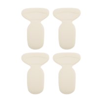 Unique Bargains 2 Pair Two-in-one Shoes Heel Pads for Prevent Rubbing One Size Nude