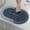 Blue, variant on QianYing Diatomaceous earth bath mat Rubber Non Slip Shower mat Quick Dry Super Absorbent Bathtub mat Bath Stone Mat - Thin Bath Mats for Bathroom Floor, Tub and Fit Under Door, Oval