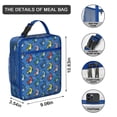 thumbnail image 3 of Dinosaur Insulated Lunch Box Men Reusable Lunch Bag Lightweight Portable Lunch Bag Picnic Travel, 3 of 6