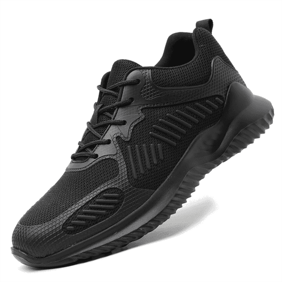 AUXDIQ Safety Trainers Mens Womens Steel Toe Cap Shoes Lightweight Safety Shoes Breathable Work Sneakers