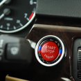 thumbnail image 1 of Para Coche Botón Start Stop Reemplazar cubierta + anillo para 320i (Tircolor rojo) Likrtyny Accesorios para autos y motos, 1 of 6