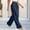 Navy wide leg pants for women a1, variant on BRELIL Women's Wide Leg Elastic Waist Flowy Trousers with Pockets Casual Loose Long Pants Baggy Lounge Palazzo Pants for Fall Winter Outfits, White S