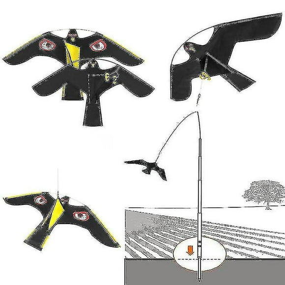 Garden Scarecrow: Flying Hawk Kite Birds Scarer Repeller_Special Gift 4077