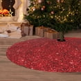 thumbnail image 2 of Cauagu 36" Christmas Tree Skirt Red Glitter Pattern Christmas Tree Decorations Tree Mat for Xmas Decorations Occasion Holiday Home Decor -36", 2 of 7
