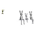 thumbnail image 1 of Figura de escritorio,Estatua de rana camarero,estante,escritorio,decoración del hogar,Escultura de figura,Estatua sentada Figura Escultura Adorno,Estatuas de conejos en miniatura para, 1 of 8