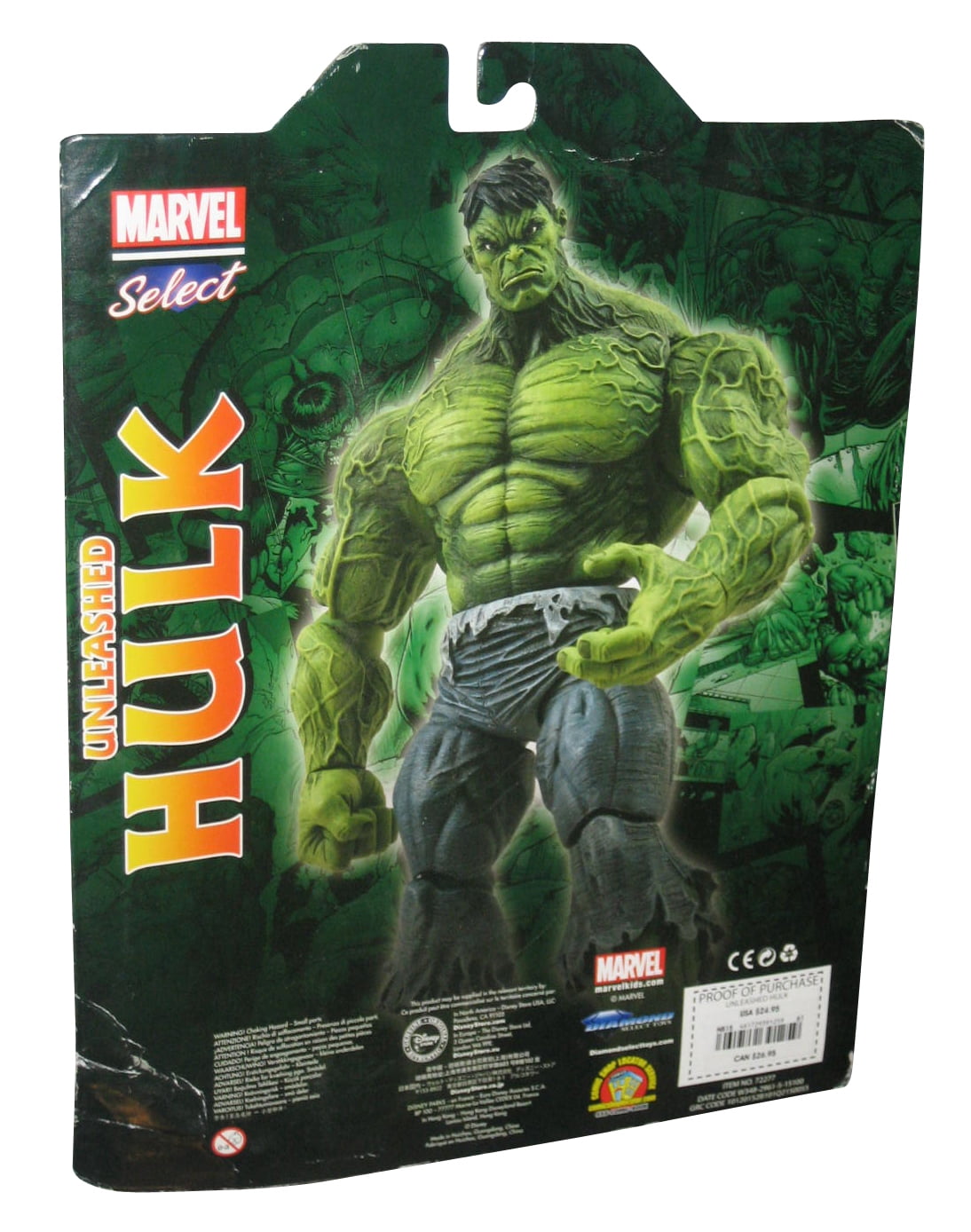 Marvel Unleashed Incredible Hulk Exclusive Diamond Select Select Figure 