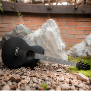 Natasha Solar System Asteroid Carbon Fiber 38-inch Folk Guitar. Premium guitar case and fretboard cleaning cloth.