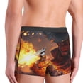 thumbnail image 6 of Salouo Western Fire Cowboy Print Men's Boxer Briefs,Breathable Underwear Elastic Waistband Briefs for Men -Large, 6 of 8