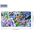 thumbnail image 2 of Large Mouse Pad 31.4 x 15.7inches 3mm XXL Extended Gaming Mouse Pad Mat with Non-Slip Base Stitched Mousepad for Computer,Office,Keyboard and Laptop-Colorful Plants Succulents，Waterproof Desk Mat, 2 of 6