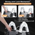 thumbnail image 4 of Telescoping Ladder,Aluminum Lightweight Extension Ladder with Stabilizers & Non-Slip Feet,Heavy Duty 330lbs Max Capacity,Multi-Purpose Collapsible Ladder for RV or Outdoor Work, 4 of 7