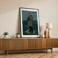 thumbnail image 2 of The Captain - Painting Nautical Ocean Seascape Boat Winter Vintage Black Framed Wall Art Print 5 x 7 inches, 2 of 8
